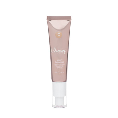 Skystas drėkinamasis makiažo pagrindas su SPF 20 "SWEET RADIANCE (TAN 08)"