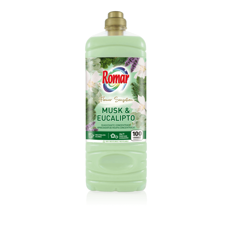 ROMAR kontsentreeritud pesupehmendaja muskuse ja eukalüptiga 2000ml