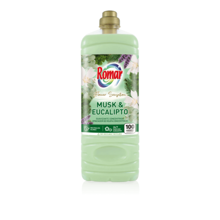 ROMAR CONCENTRATED FABRIC SOFTENER MUSK & EUCALYPTE 2000ML
