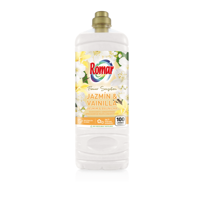 ROMAR CONCENTRATED FABRIC SOFTENER JASMINE & VANILLA 2000ML