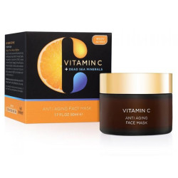 "EDOM" VITAMIN  C  Šviesinanti antioksidacinė kaukė veidui nuo raukšlių, 50 ml
