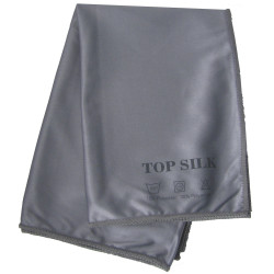 STOFFVERKLEID SEIDE GRAU 1 STK.