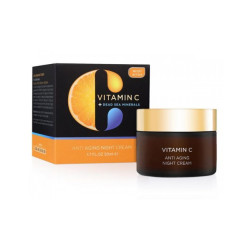 VITAMIN C Hautaufhellende, antioxidative Nachtgesichtscreme gegen Falten, 50 ml.