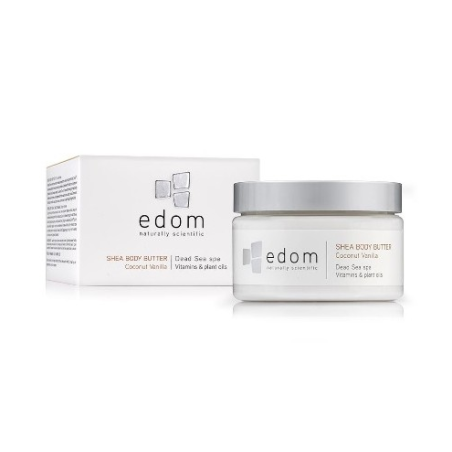 EDOM Sheabutter für den Körper Kokos- und Vanillearoma 300 ml